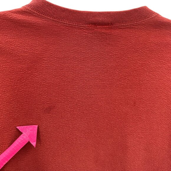 Vintage Harley Davidson Mens Medium Henley Long Sleeve Button Textured Red Logo - Picture 5 of 9